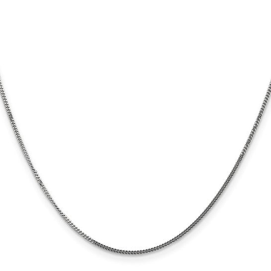 14KT GOLD 1.3MM CURB CHAIN NECKLACE - 4 LENGTHS 16 Inch / White,16 Inch / Yellow,18 Inch / White,18 Inch / Yellow,20 Inch / White,20 Inch / Yellow,24 Inch / White,24 Inch / Yellow