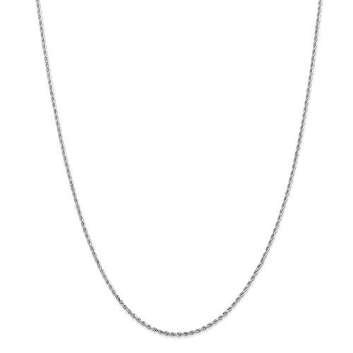 14KT Gold 1.5MM Diamond Cut Handmade Rope Chain - 4 Lengths 16 Inches / White,16 Inches / Yellow,16 Inches / Rose,18 Inches / White,18 Inches / Yellow,18 Inches / Rose,20 Inches / White,20 Inches / Yellow,20 Inches / Rose,24 Inches / White,24 Inches / Yellow,24 Inches / Rose