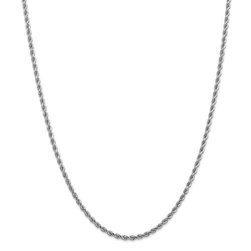 14KT Gold 2.75MM Diamond Cut Rope Chain - 4 Lengths Available 16 Inches / White,16 Inches / Yellow,18 Inches / White,18 Inches / Yellow,20 Inches / White,20 Inches / Yellow,24 Inches / White,24 Inches / Yellow