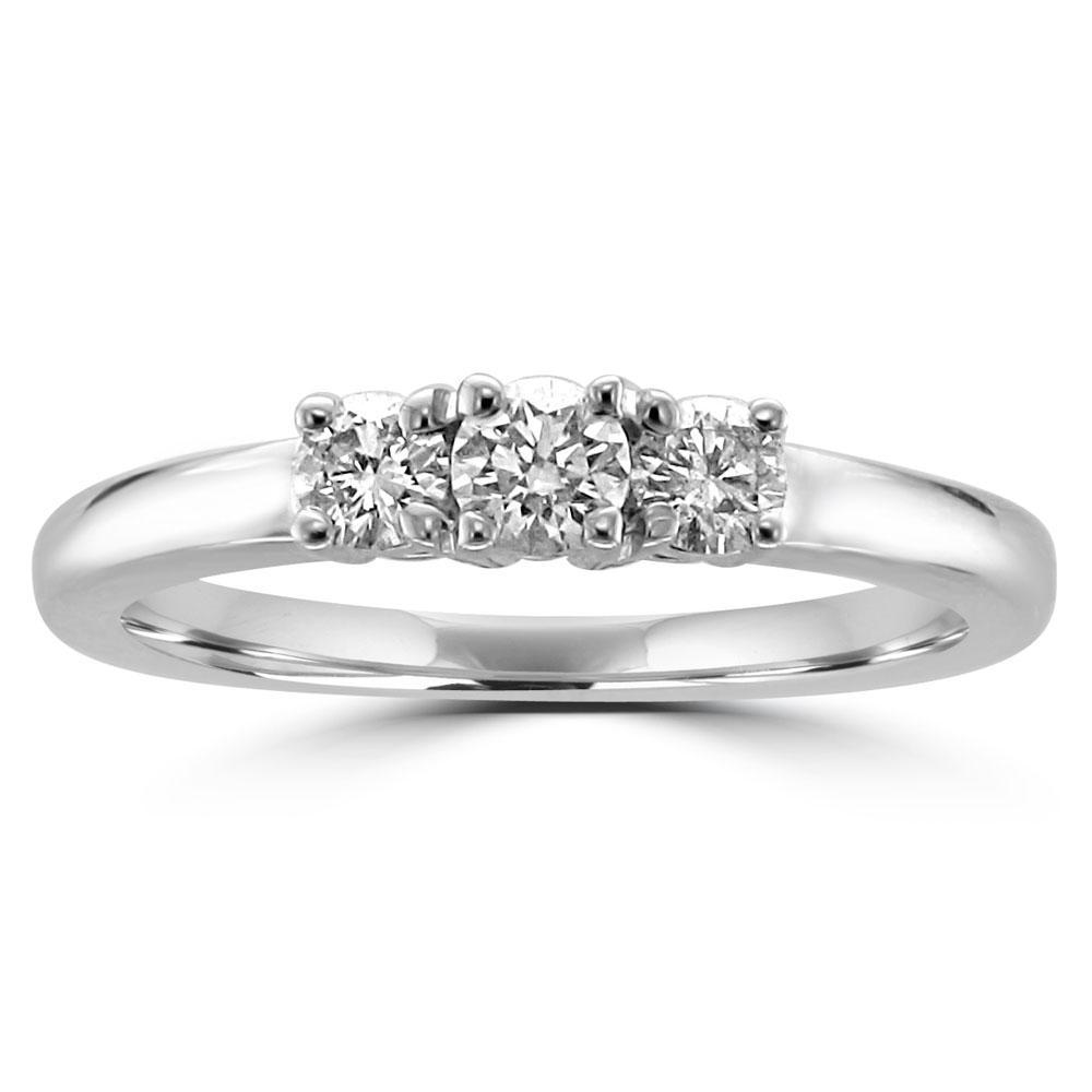 14KT White Gold CTW Stone Diamond Ring – GDS