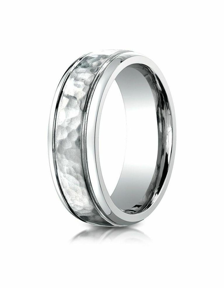 MEN'S 7MM COBALT HAMMERED WEDDING BAND – GDS