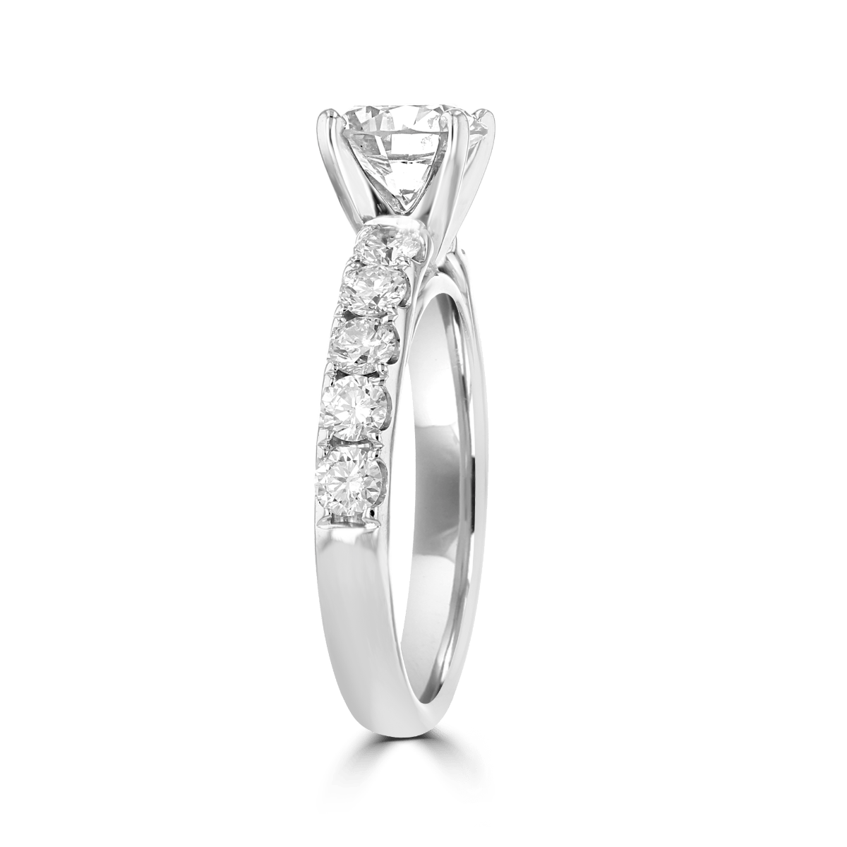 14KT 2 1/4 CTW Diamond Accent Ring With 1 1/2 CT Round Center Diamond I1 / 4,I1 / 4.5,I1 / 5,I1 / 5.5,I1 / 6,I1 / 6.5,I1 / 7,I1 / 7.5,I1 / 8,I1 / 8.5,I1 / 9,SI / 4,SI / 4.5,SI / 5,SI / 5.5,SI / 6,SI / 6.5,SI / 7,SI / 7.5,SI / 8,SI / 8.5,SI / 9,VS / 4,VS / 4.5,VS / 5,VS / 5.5,VS / 6,VS / 6.5,VS / 7,VS / 7.5,VS / 8,VS / 8.5,VS / 9