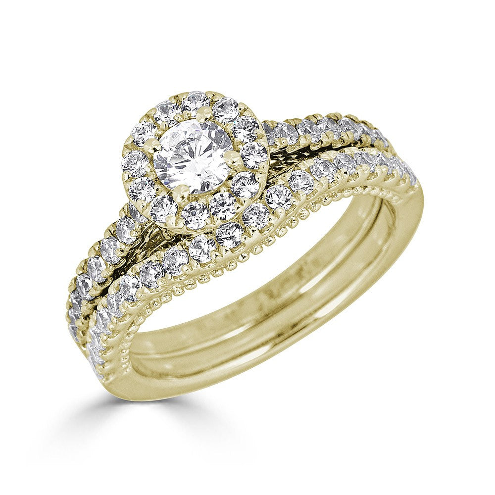 JULEVE 14KT GOLD .75 CTW DIAMOND ROUND HALO CATHEDRAL RING 4 / Rose and White,4 / Rose,4 / Yellow,4.5 / Rose and White,4.5 / Rose,4.5 / Yellow,5 / Rose and White,5 / Rose,5 / Yellow,5.5 / Rose and White,5.5 / Rose,5.5 / Yellow,6 / Rose and White,6 / Rose,6 / Yellow,6.5 / Rose and White,6.5 / Rose,6.5 / Yellow,7 / Rose and White,7 / Rose,7 / Yellow,7.5 / Rose and White,7.5 / Rose,7.5 / Yellow,8 / Rose and White,8 / Rose,8 / Yellow,8.5 / Rose and White,8.5 / Rose,8.5 / Yellow,9 / Rose and White,9 / Rose,9 / Y