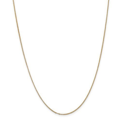14KT Gold 1.15MM Rolo Chain Necklace - 4 Lengths Available 16 Inch / Yellow,18 Inch / Yellow,20 Inch / Yellow,24 Inch / Yellow