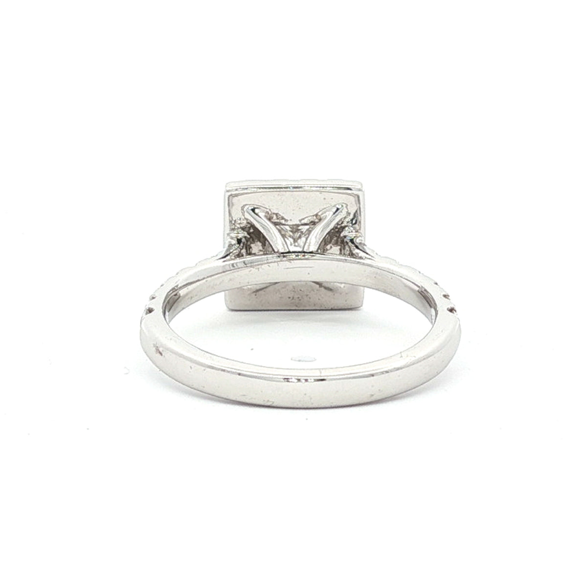 14kt White Gold 1.48 CTW Princess Halo Engagement Ring 5,5.5,6,6.5,7,7.5,8