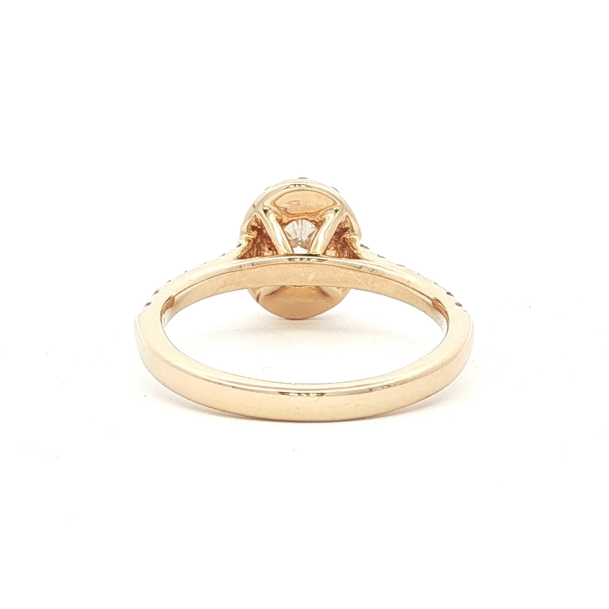 14kt  Yellow Gold 1.03 CTW Oval Halo Engagement Ring 5,5.5,6,6.5,7,7.5,8