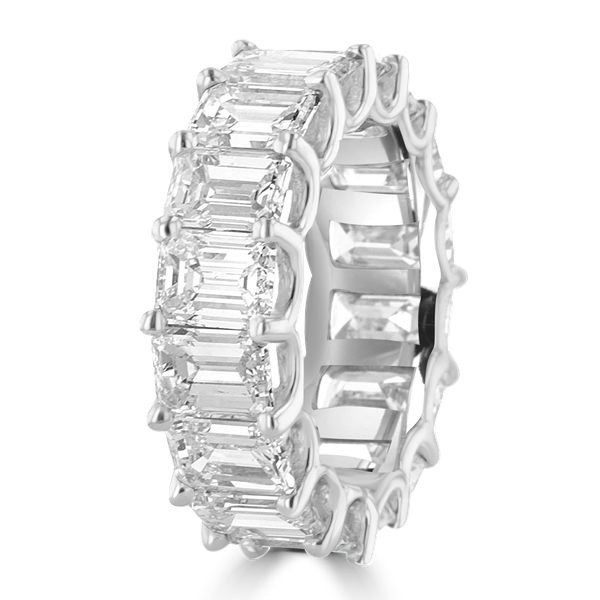 18KT WHITE GOLD 11.84CTW DIAMOND ETERNITY BAND