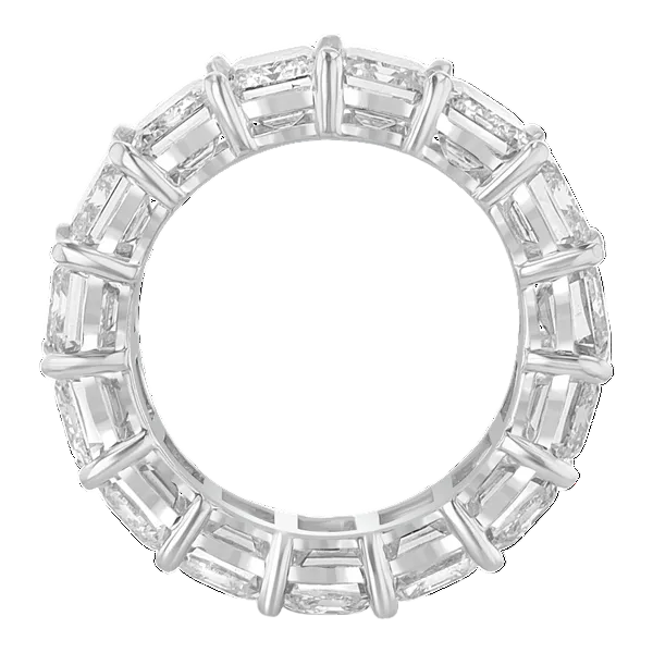 18KT WHITE GOLD 15.46CTW DIAMOND ETERNITY BAND 6.5