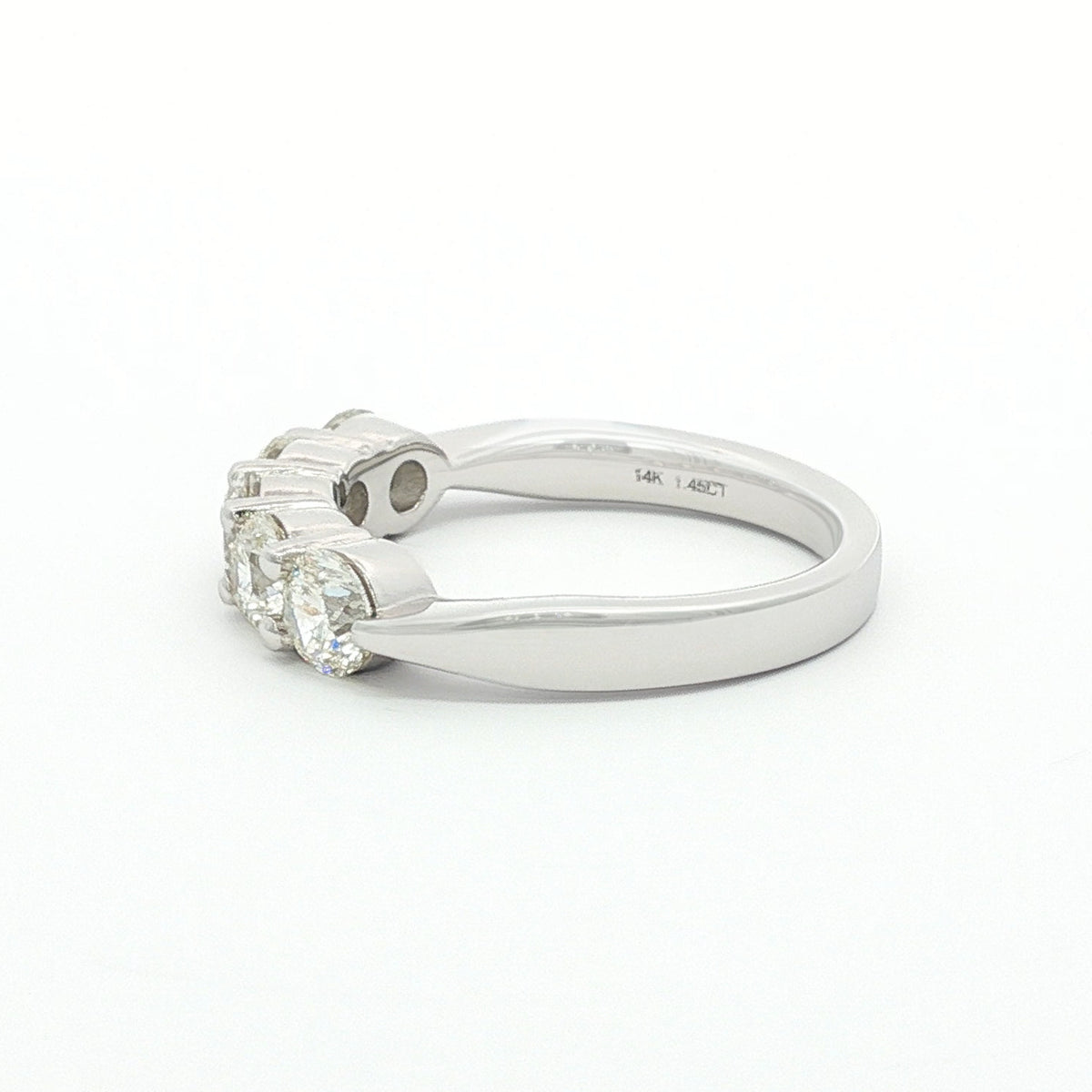 14kt Gold 1.50 ctw 5 Stone Slightly Tapered Diamond Band Yellow / 4,Yellow / 4.5,Yellow / 5,Yellow / 5.5,Yellow / 6,Yellow / 6.5,Yellow / 7,Yellow / 7.5,Yellow / 8,Yellow / 8.5,Yellow / 9,White / 4,White / 4.5,White / 5,White / 5.5,White / 6,White / 6.5,White / 7,White / 7.5,White / 8,White / 8.5,White / 9