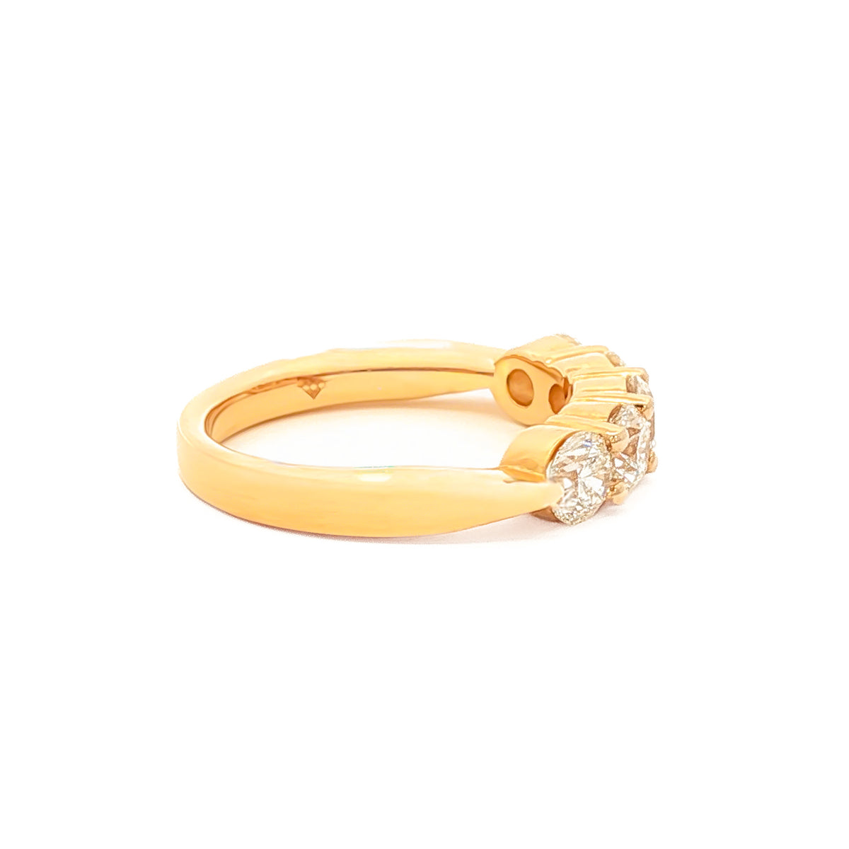 14kt Yellow Gold 1.50 ctw 5 Stone Slightly Tapered Diamond Band Yellow / 4,Yellow / 4.5,Yellow / 5,Yellow / 5.5,Yellow / 6,Yellow / 6.5,Yellow / 7,Yellow / 7.5,Yellow / 8,Yellow / 8.5,Yellow / 9,White / 4,White / 4.5,White / 5,White / 5.5,White / 6,White / 6.5,White / 7,White / 7.5,White / 8,White / 8.5,White / 9