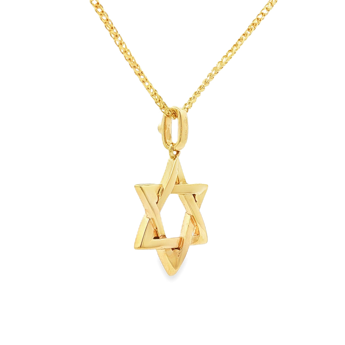 Medoro 14kt Yellow Gold 0.18 ctw Pavé Black Diamond Star of David Pendant