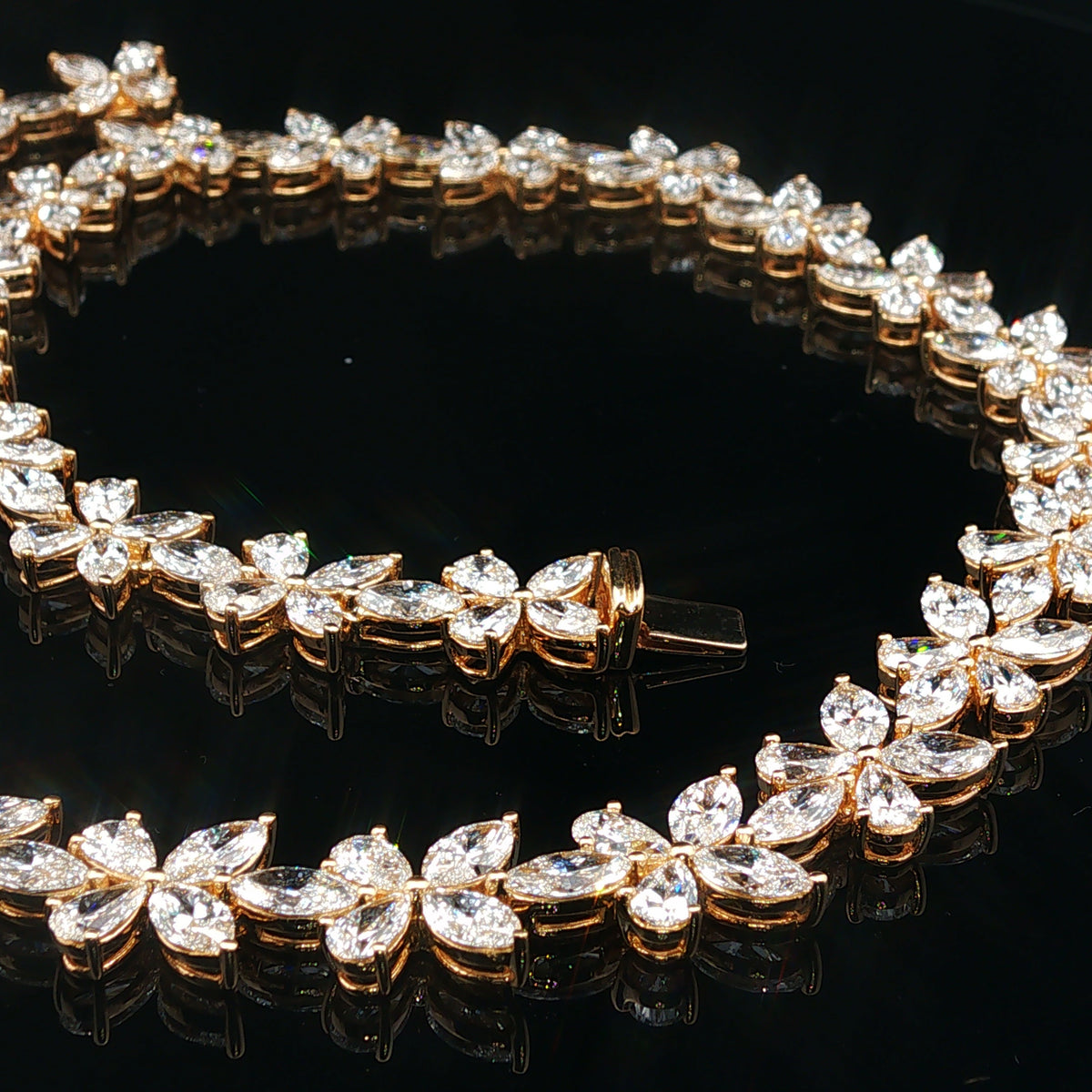 18kt Yellow Gold 37.30 ctw Diamond Butterfly Necklace