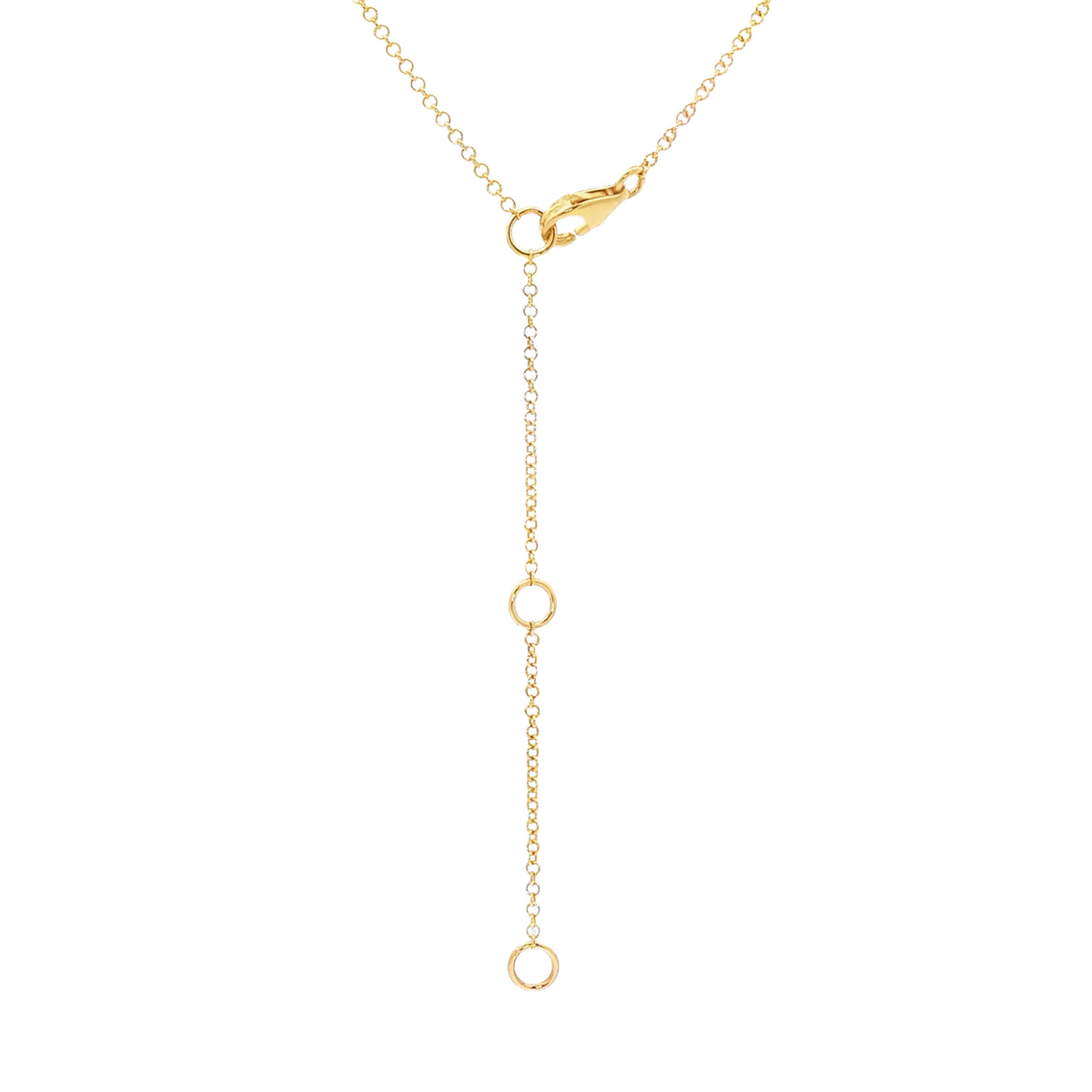 14kt Yellow Gold 1.58 ctw Pear-Shaped Ruby & 0.02 ctw Diamond Flower Necklace
