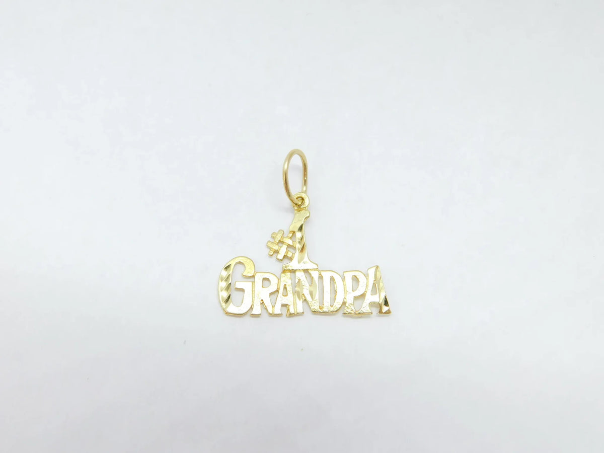 14kt Yellow Gold #1 Grandpa Charm