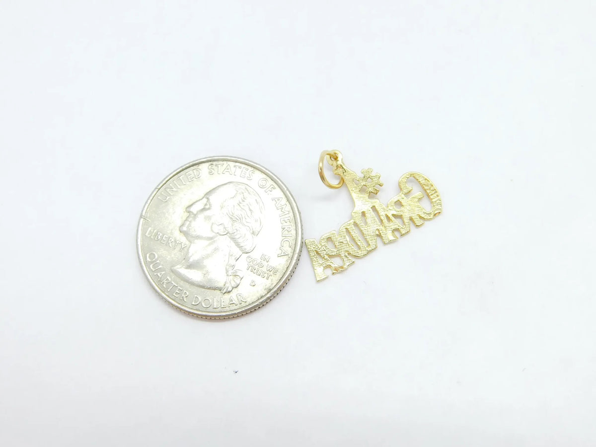 14kt Yellow Gold #1 Grandpa Charm