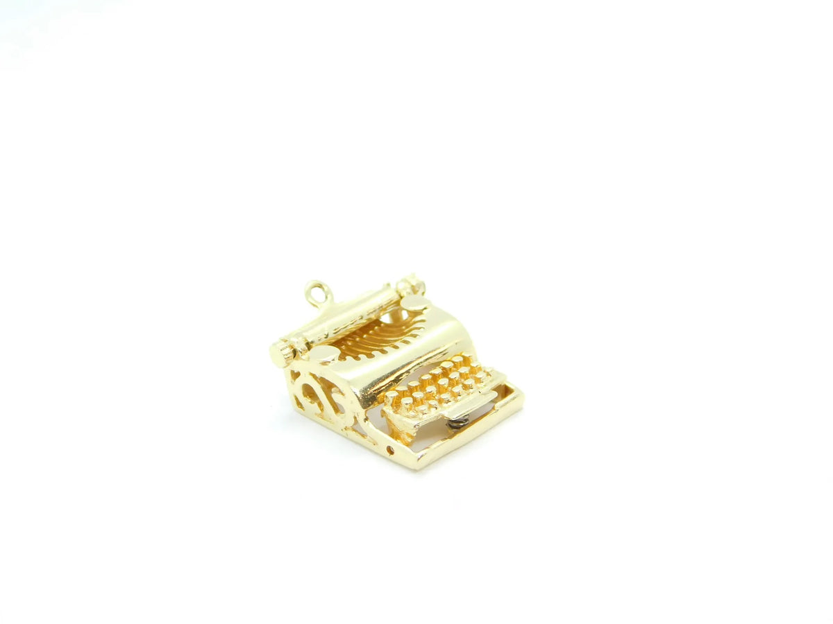14kt Yellow Gold Typewriter Charm