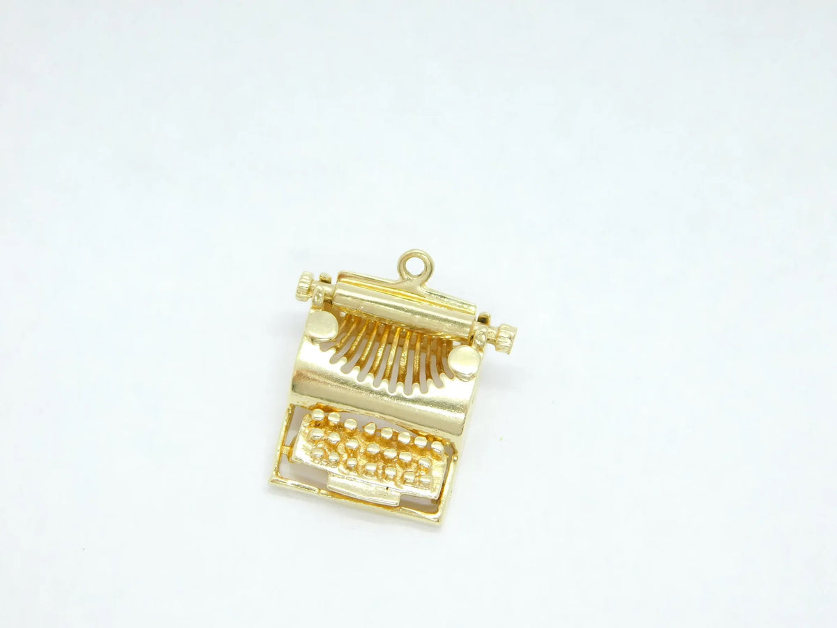 14kt Yellow Gold Typewriter Charm