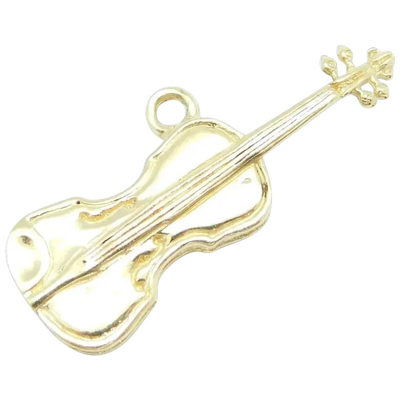14kt Yellow Gold Violin Charm