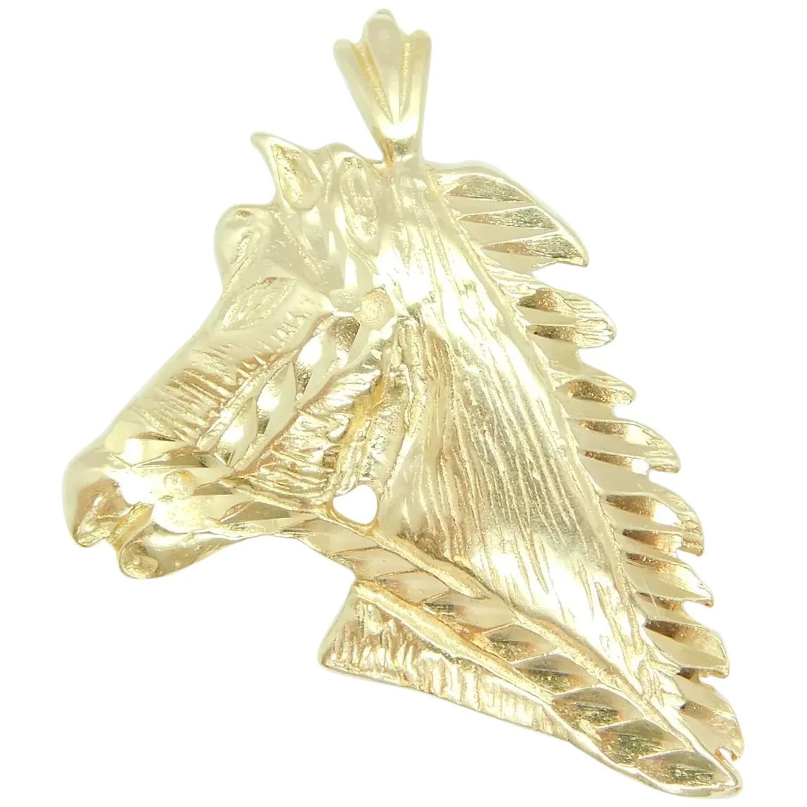 14kt Yellow Gold Horse Head Charm / Pendant