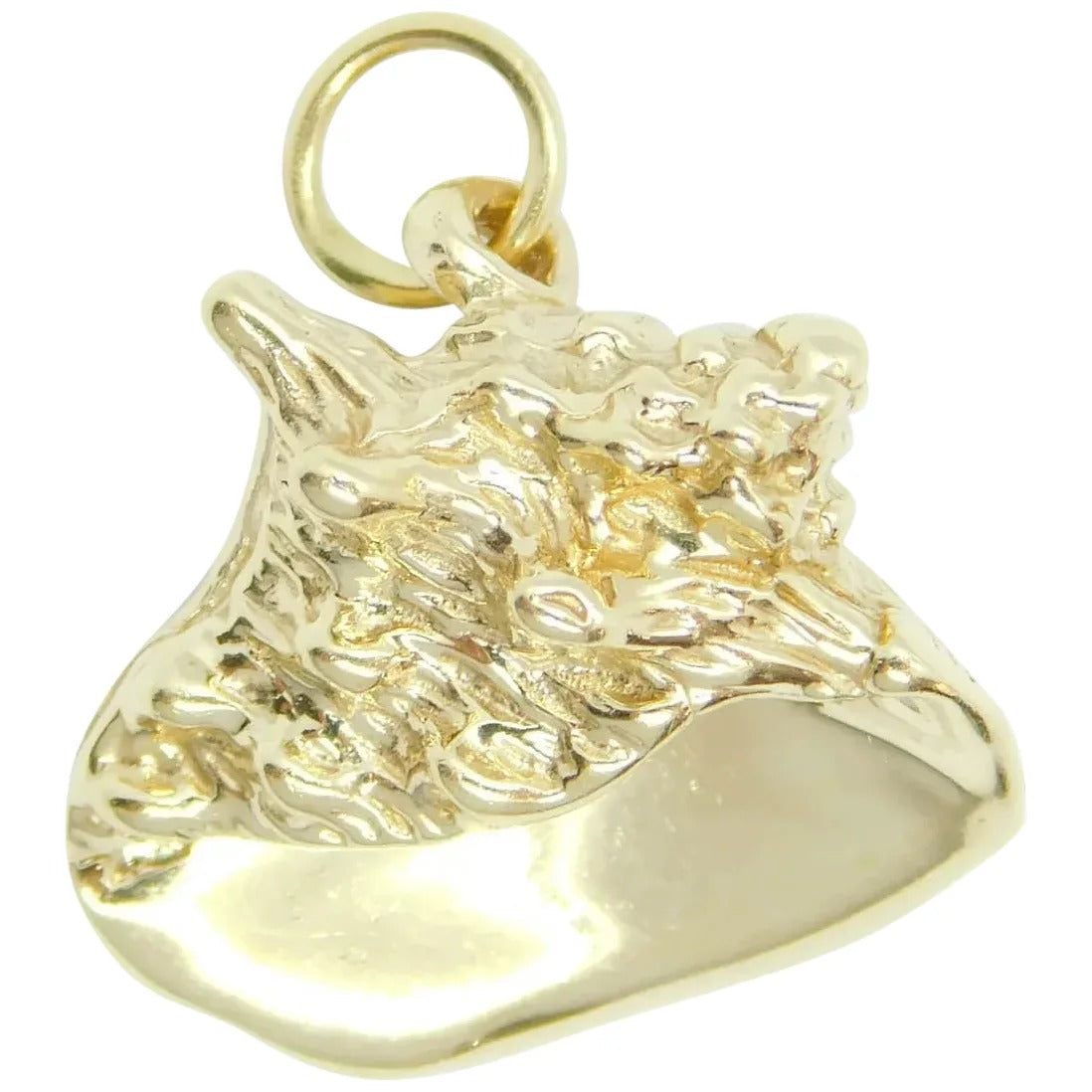 14kt Yellow Gold Nautical Queen Conch Shell Charm