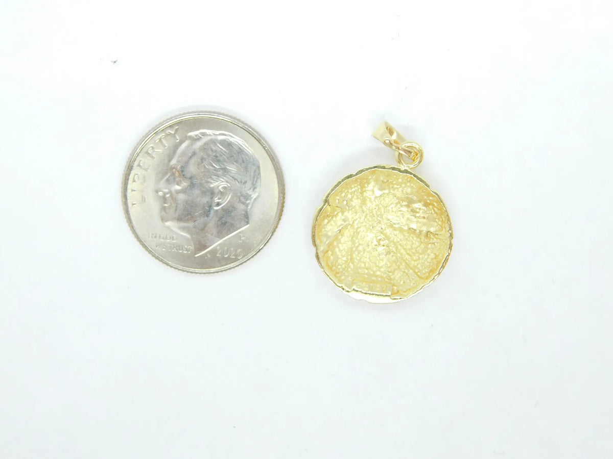 14kt Yellow Gold Basketball Charm