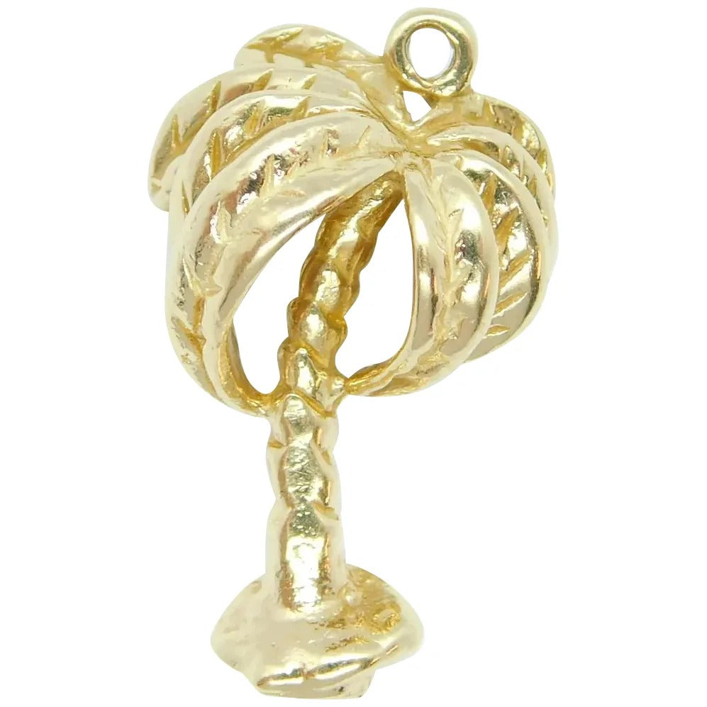 14kt Yellow Gold Palm Tree Charm
