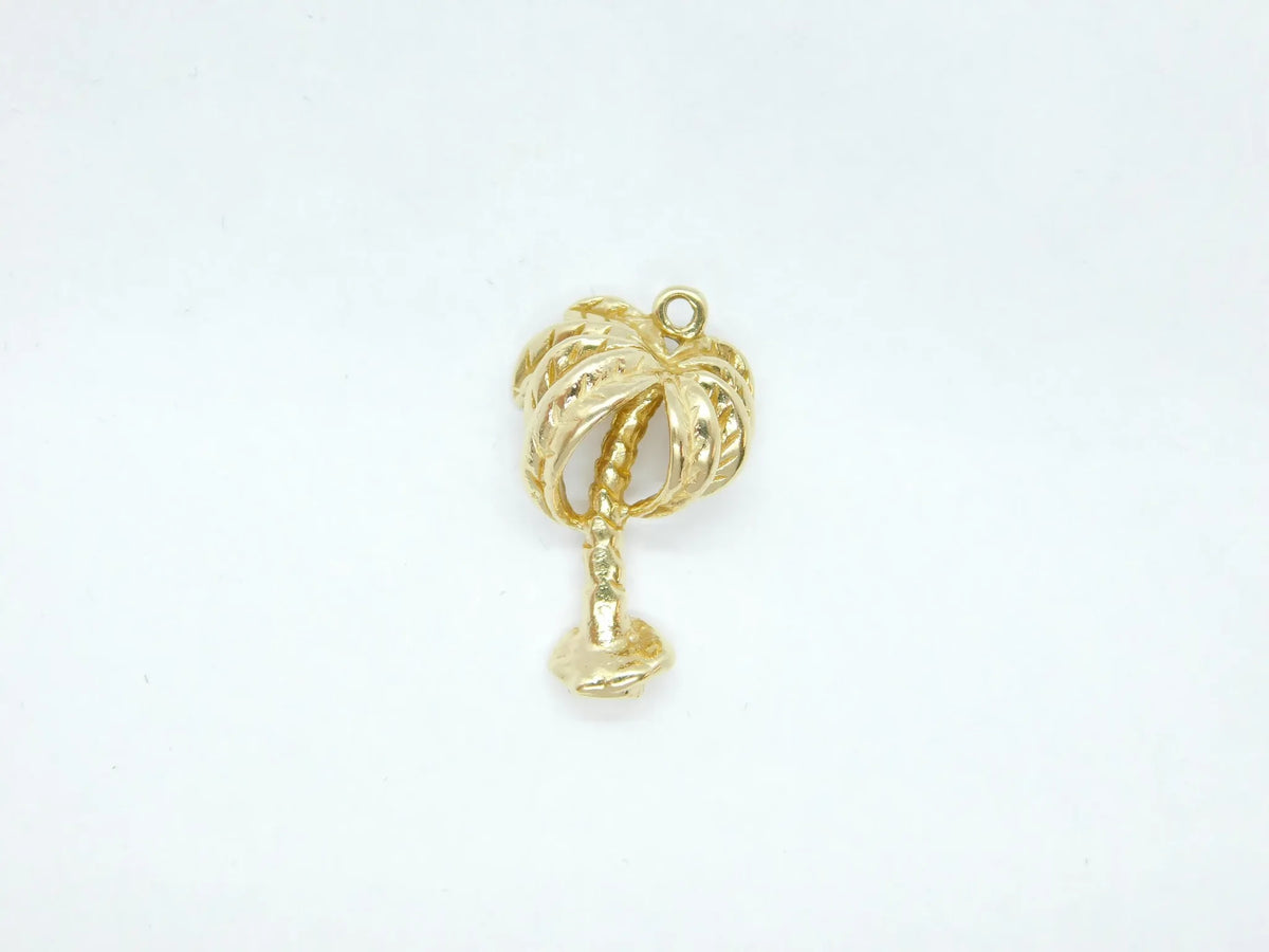 14kt Yellow Gold Palm Tree Charm