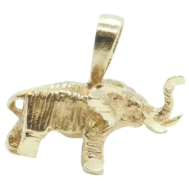14kt Yellow Gold Elephant Charm