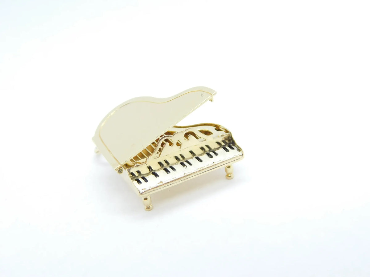 14kt Yellow Gold Big Grand Piano Charm