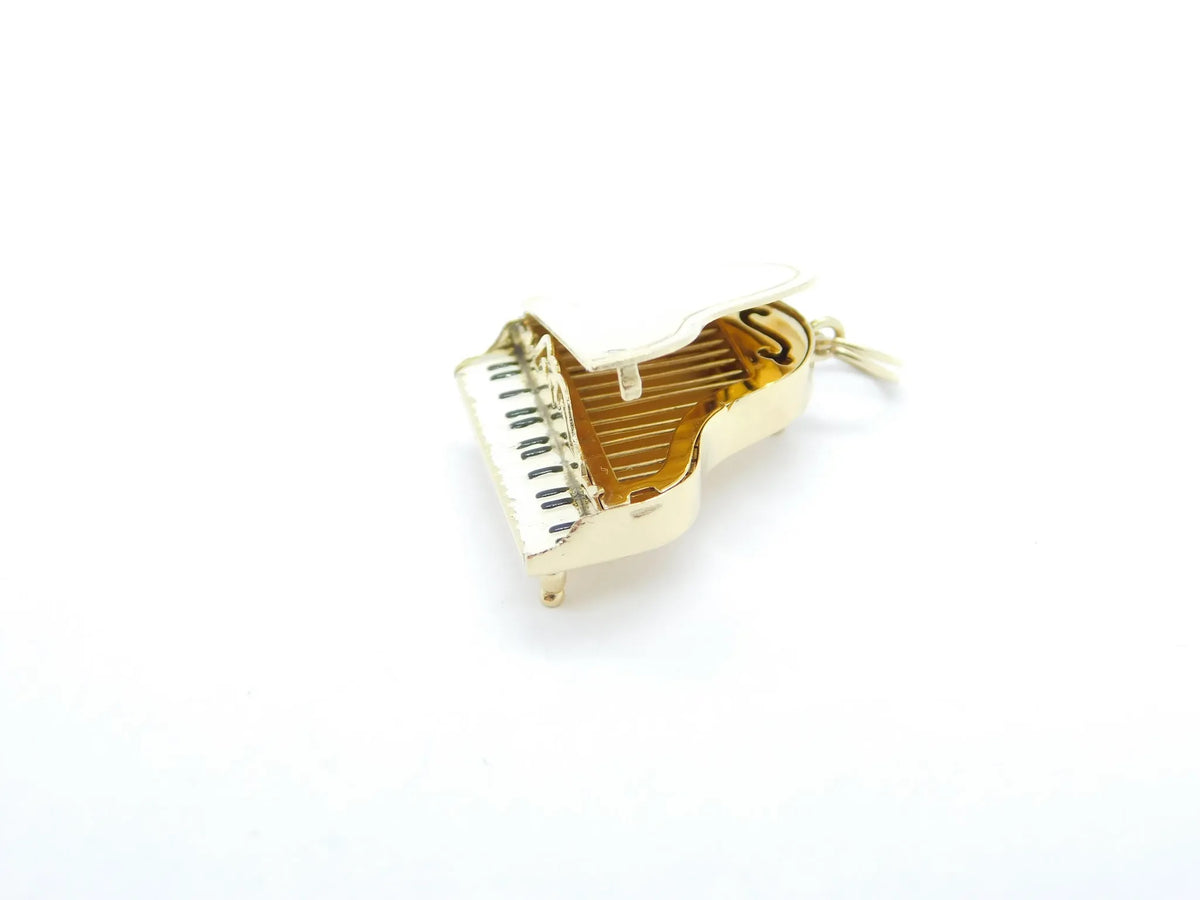14kt Yellow Gold Big Grand Piano Charm