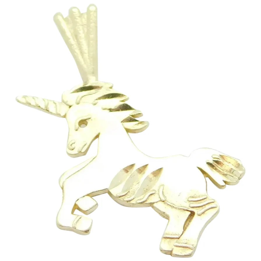 14kt Yellow Gold Unicorn Charm / Pendant