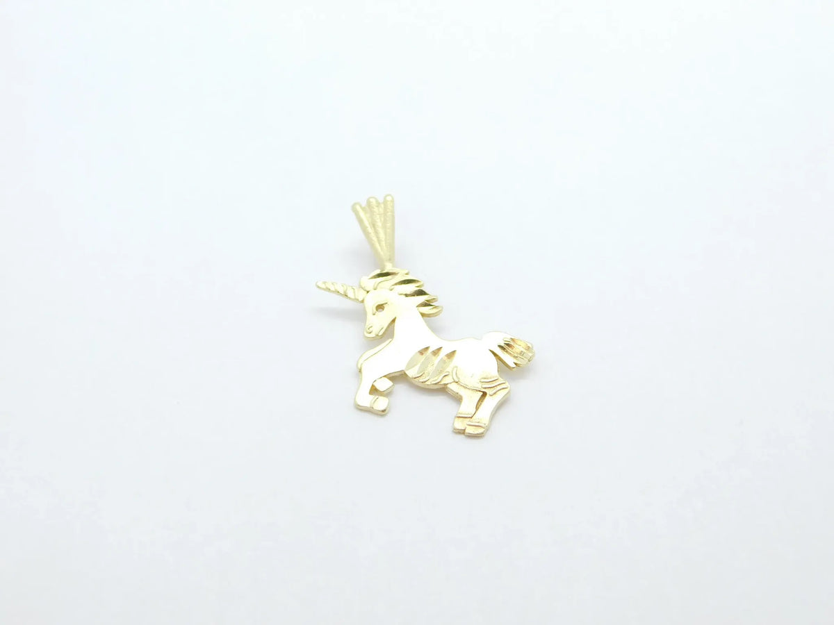 14kt Yellow Gold Unicorn Charm / Pendant