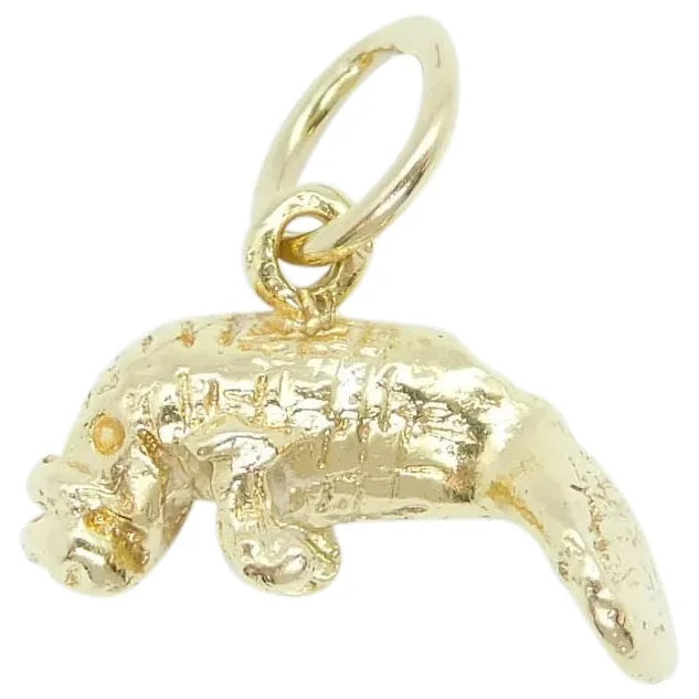 14kt Yellow Gold Manatee / Sea Cow Charm