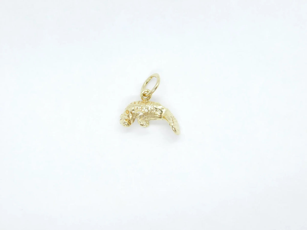14kt Yellow Gold Manatee / Sea Cow Charm