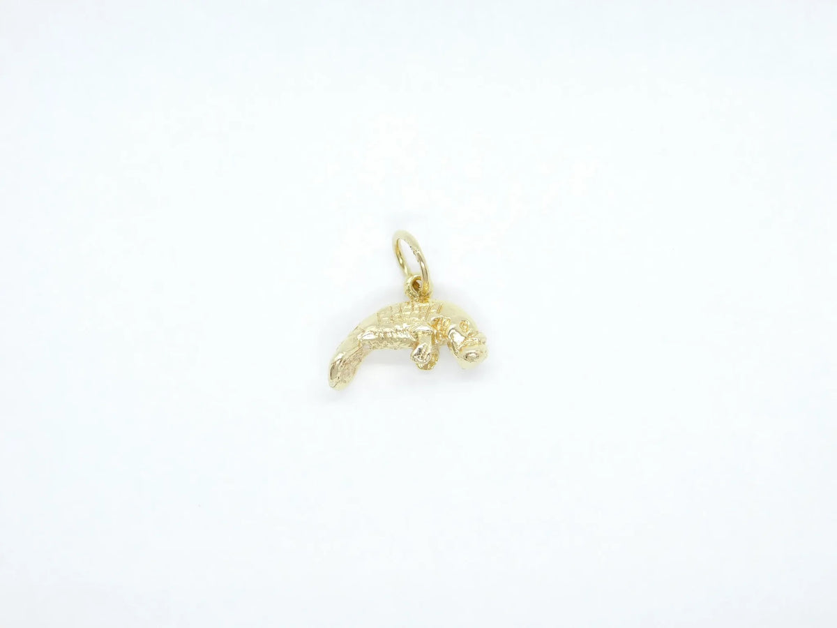 14kt Yellow Gold Manatee / Sea Cow Charm