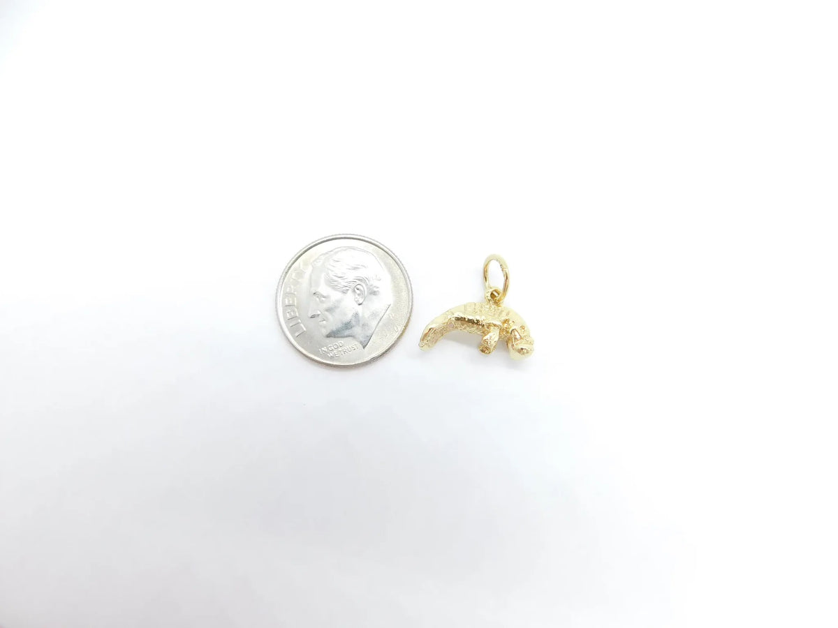 14kt Yellow Gold Manatee / Sea Cow Charm
