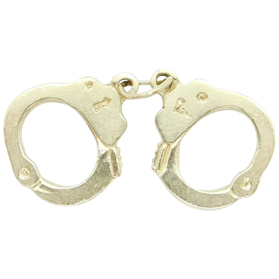14kt Yellow Gold Pair of Handcuffs Charm
