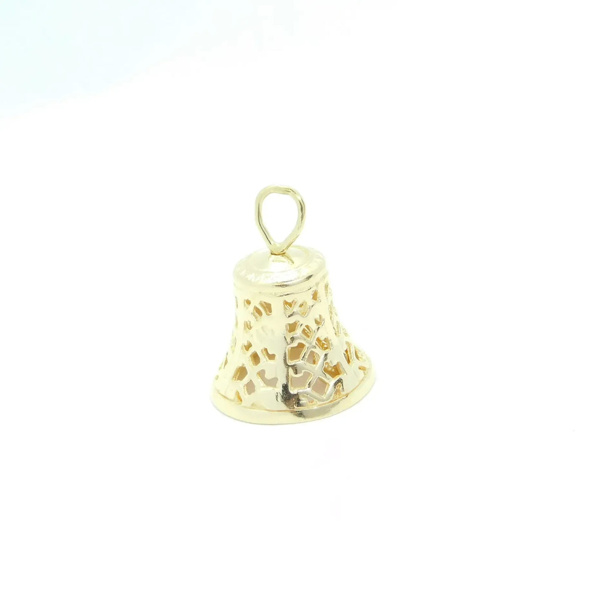 14kt Yellow Gold Filigree Jingle Bell Charm