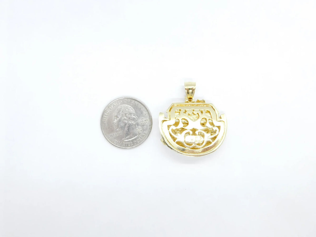 14kt Yellow Gold Big Noahs Ark Pendant