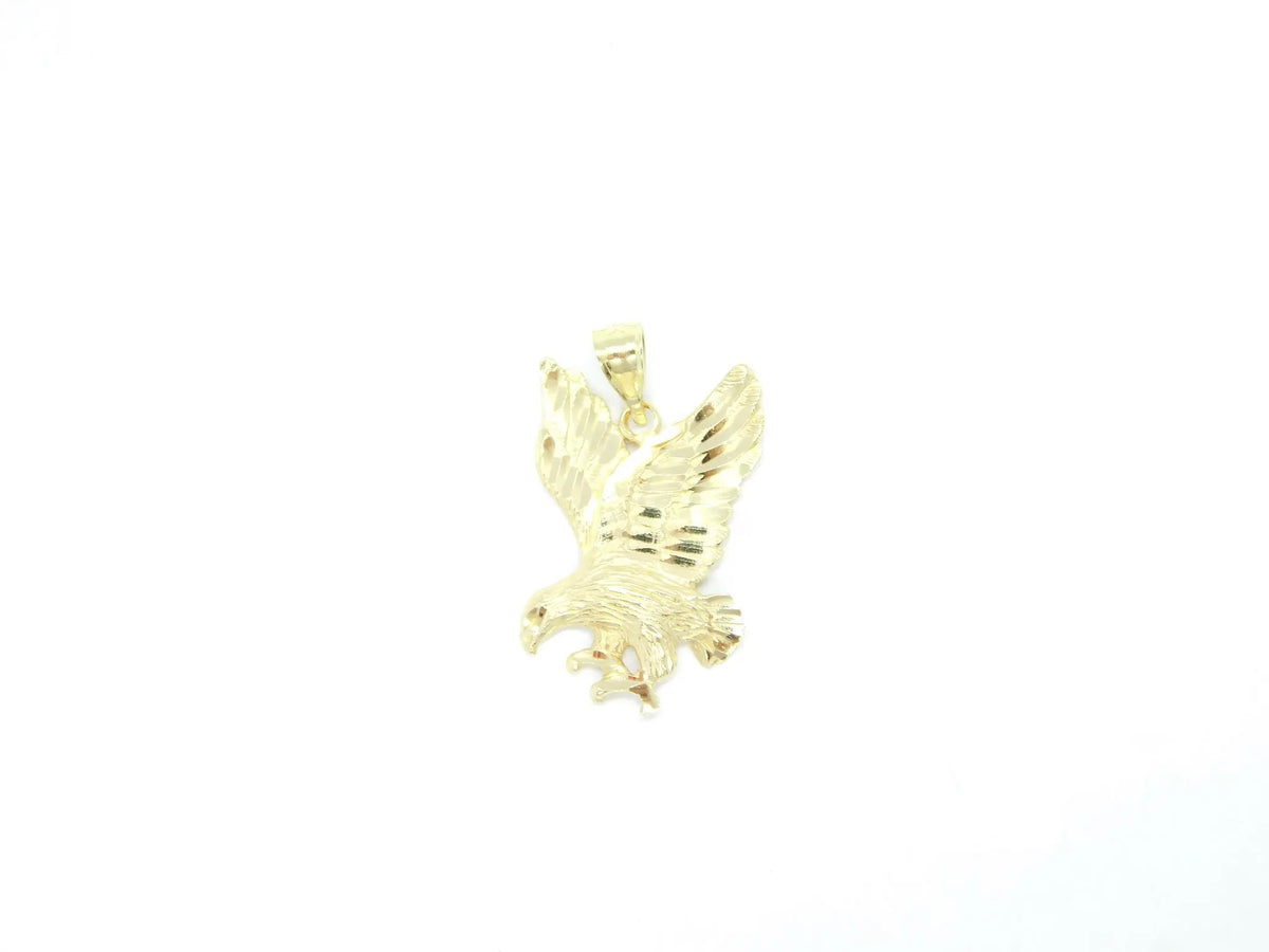 14kt Yellow Gold Flying Hawk / Eagle Charm