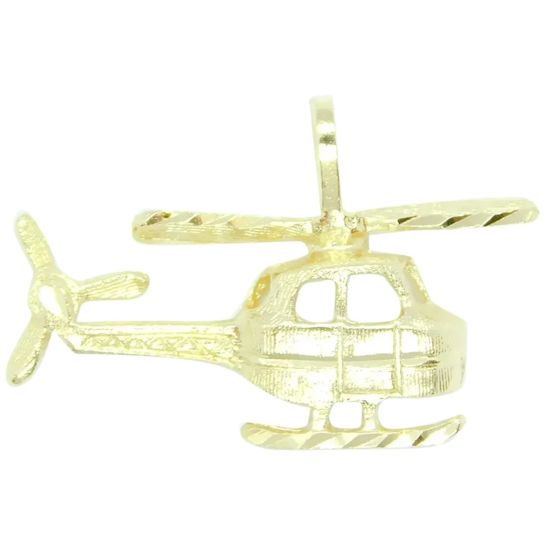 14kt Yellow Gold Helicopter Charm