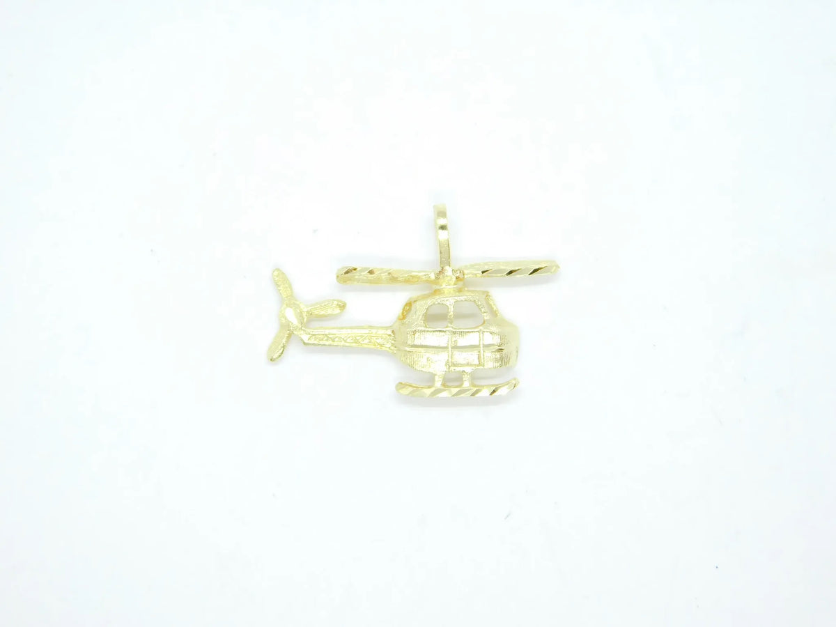 14kt Yellow Gold Helicopter Charm