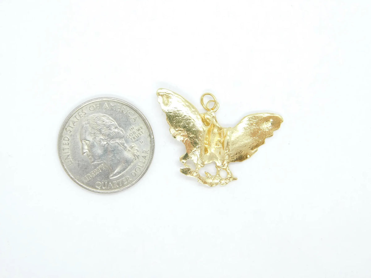 14kt Yellow Gold Eagle Pendant