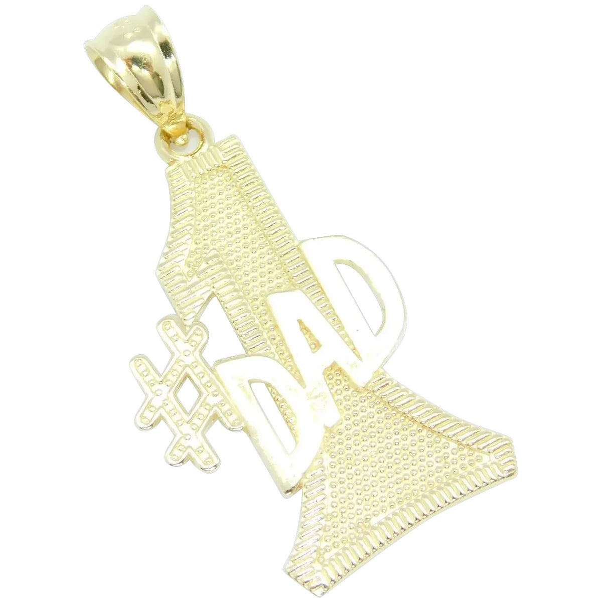14kt Yellow Gold #1 Dad Pendant
