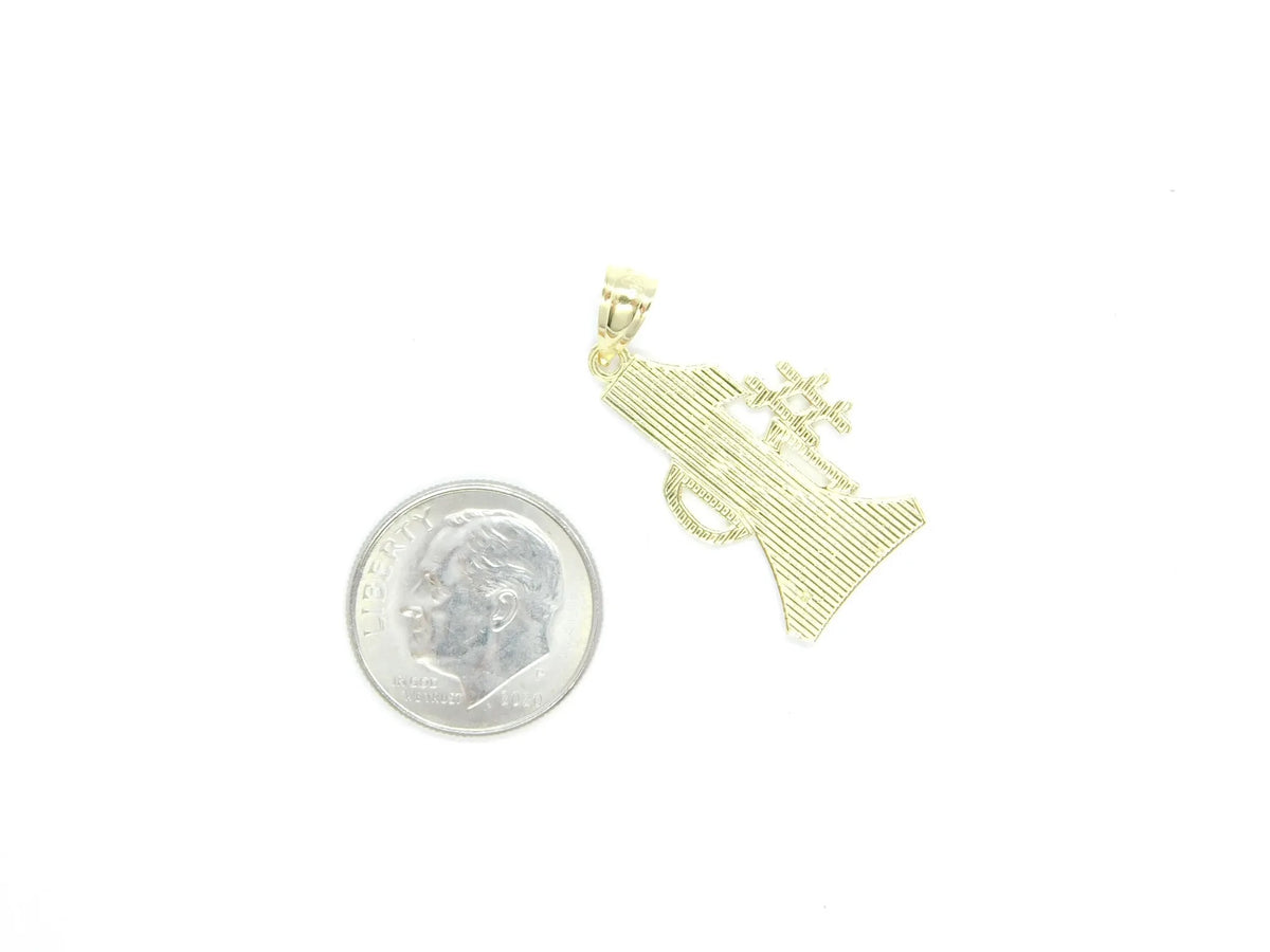 14kt Yellow Gold #1 Dad Pendant