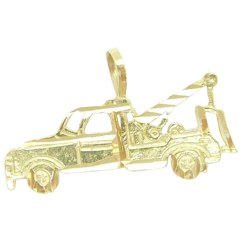 14kt Yellow Gold Tow Truck Charm