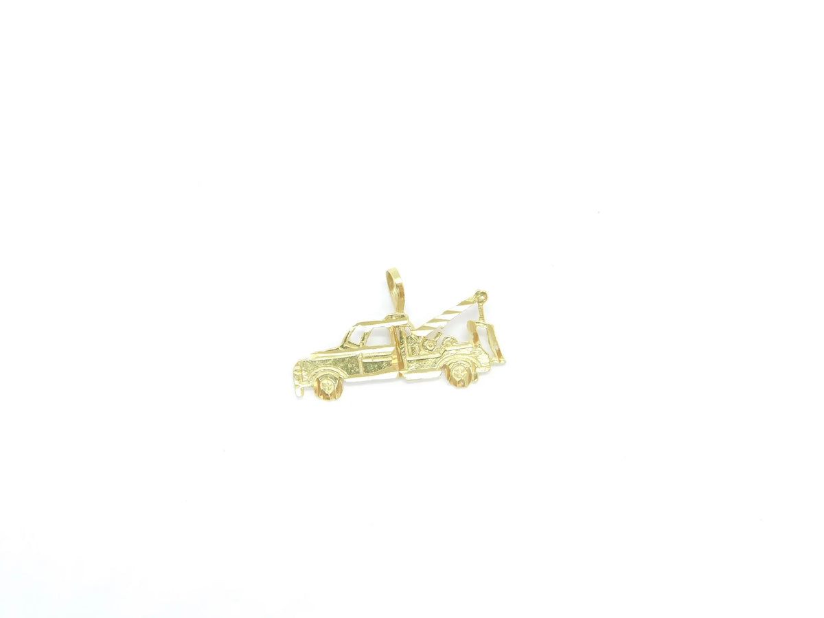 14kt Yellow Gold Tow Truck Charm