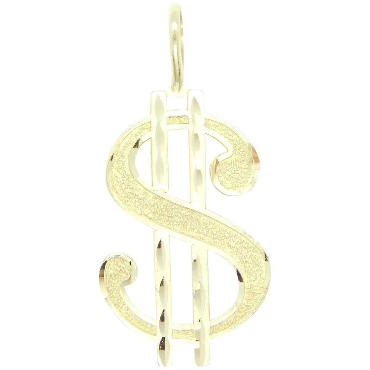 14kt Yellow Gold Dollar Sign Charm / Pendant