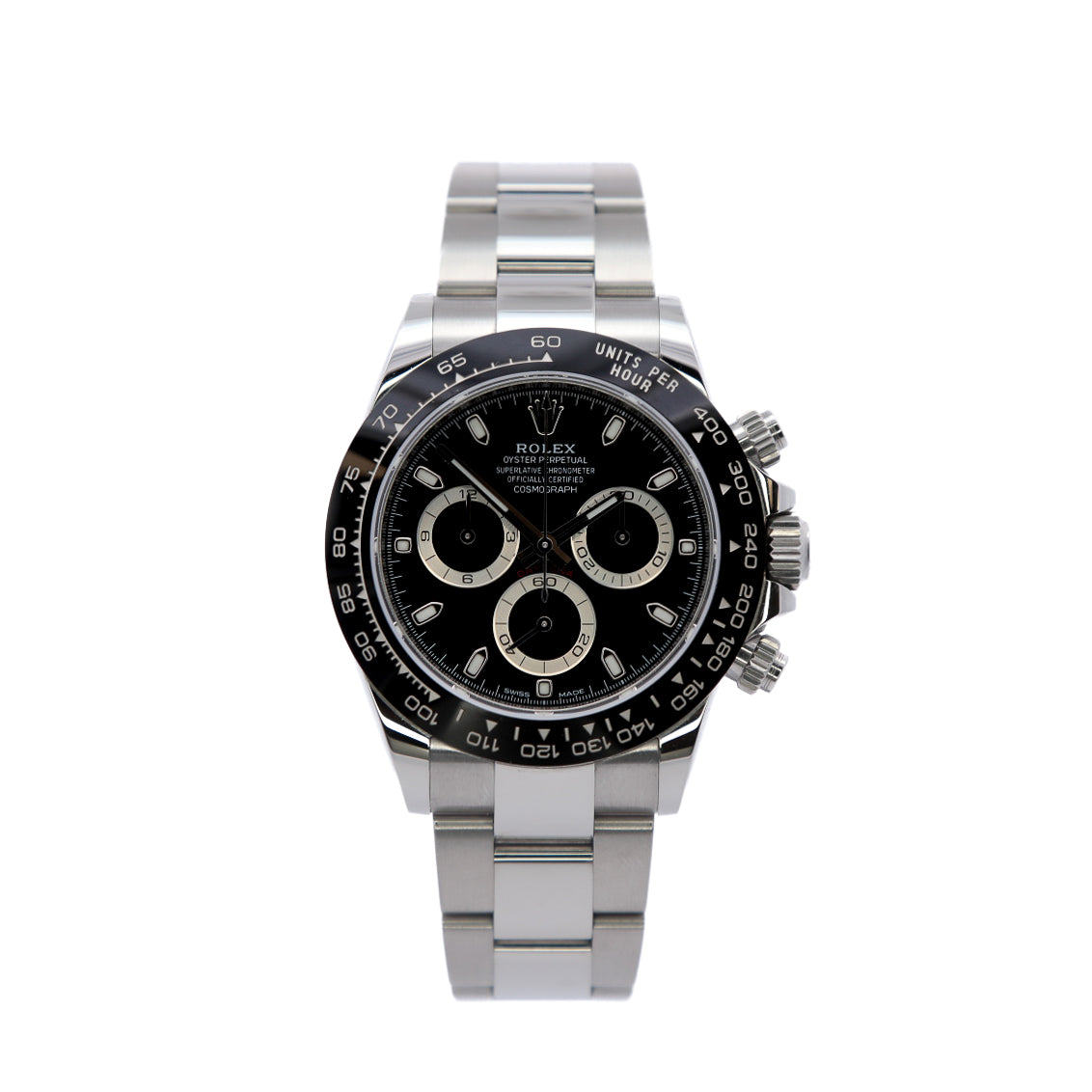 Rolex Daytona 40mm Stainless Steel Black Cosmograph Dial 2021