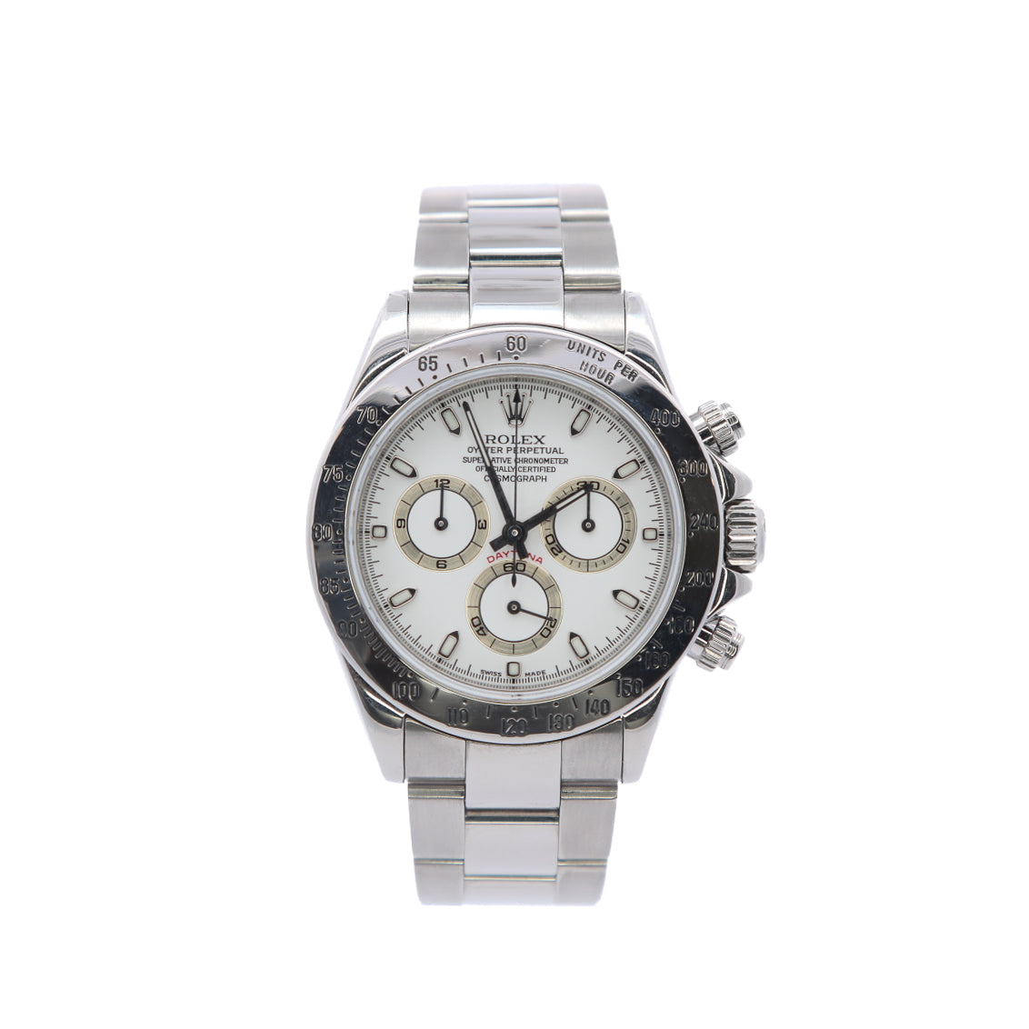 Rolex Daytona Stainless Steel White Cosmograph Dial 2005